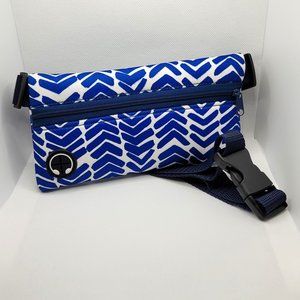 Navy Blue & White Neoprene Waist / Fanny Pack